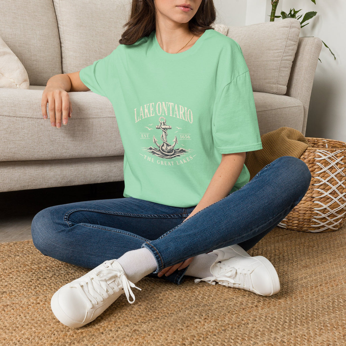 Anchor Graphic T‑Shirt — “I Am Onward” Nautical Vintage Tee