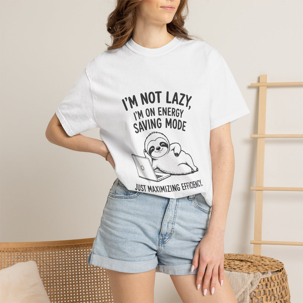 Sloth "I'm Not Lazy, I'm On Energy Saving Mode" T-Shirt