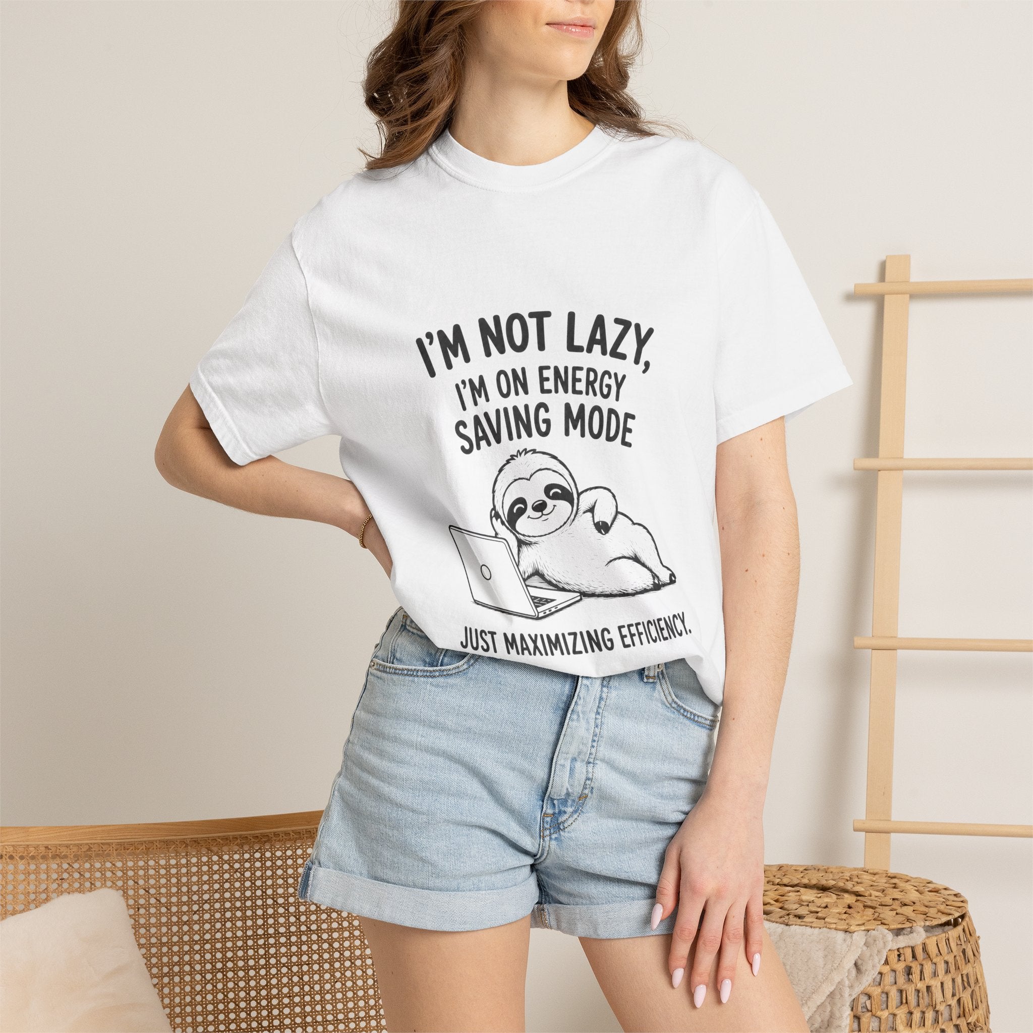 Sloth "I'm Not Lazy, I'm On Energy Saving Mode" T-Shirt