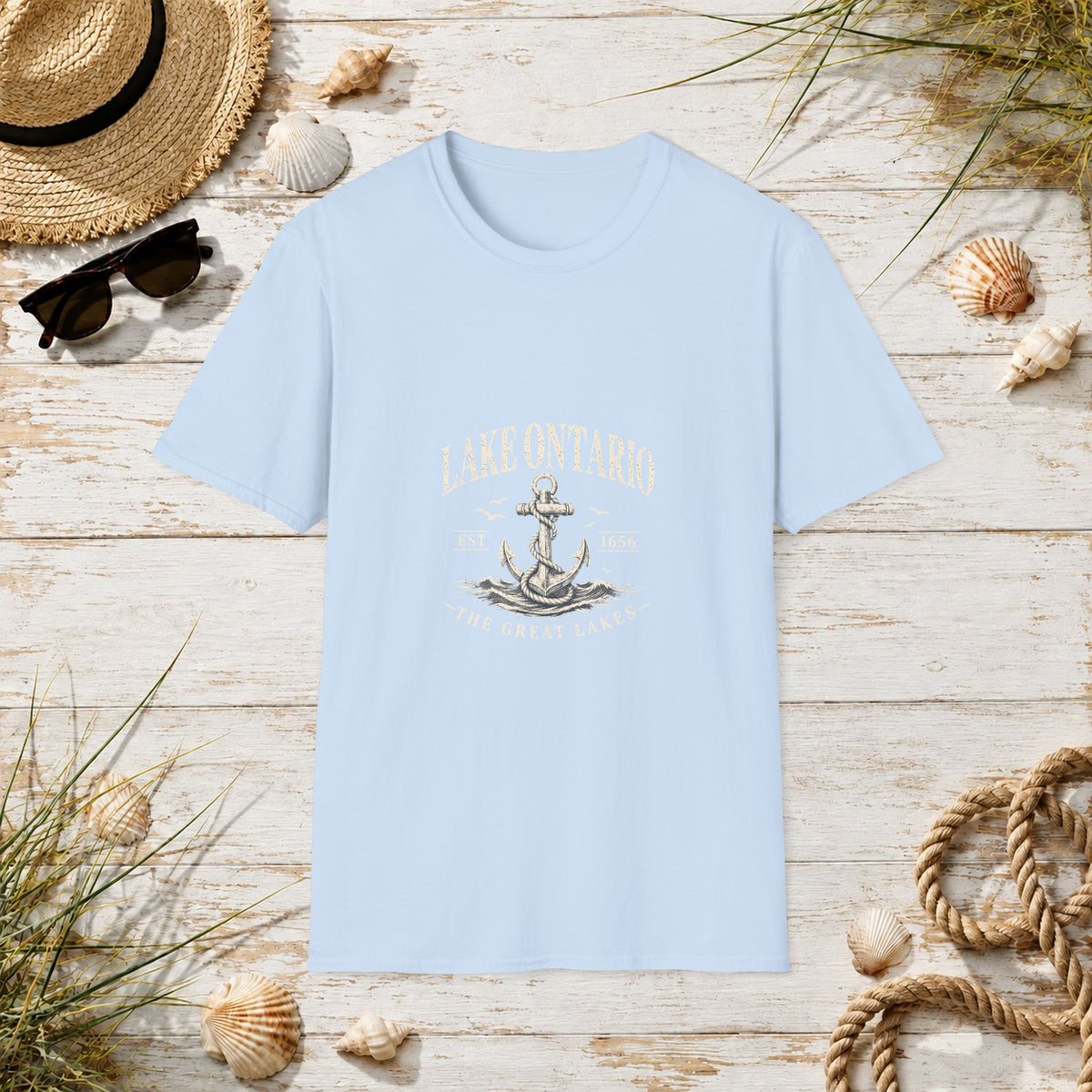 Anchor Graphic T‑Shirt — “I Am Onward” Nautical Vintage Tee