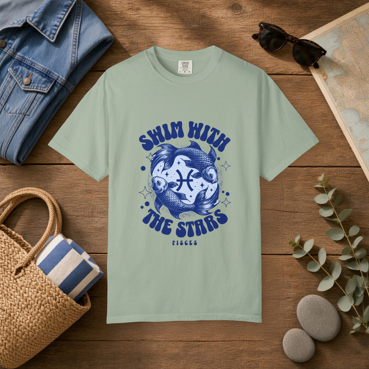 Pisces 'Swim with the Stars' Graphic T-Shirt