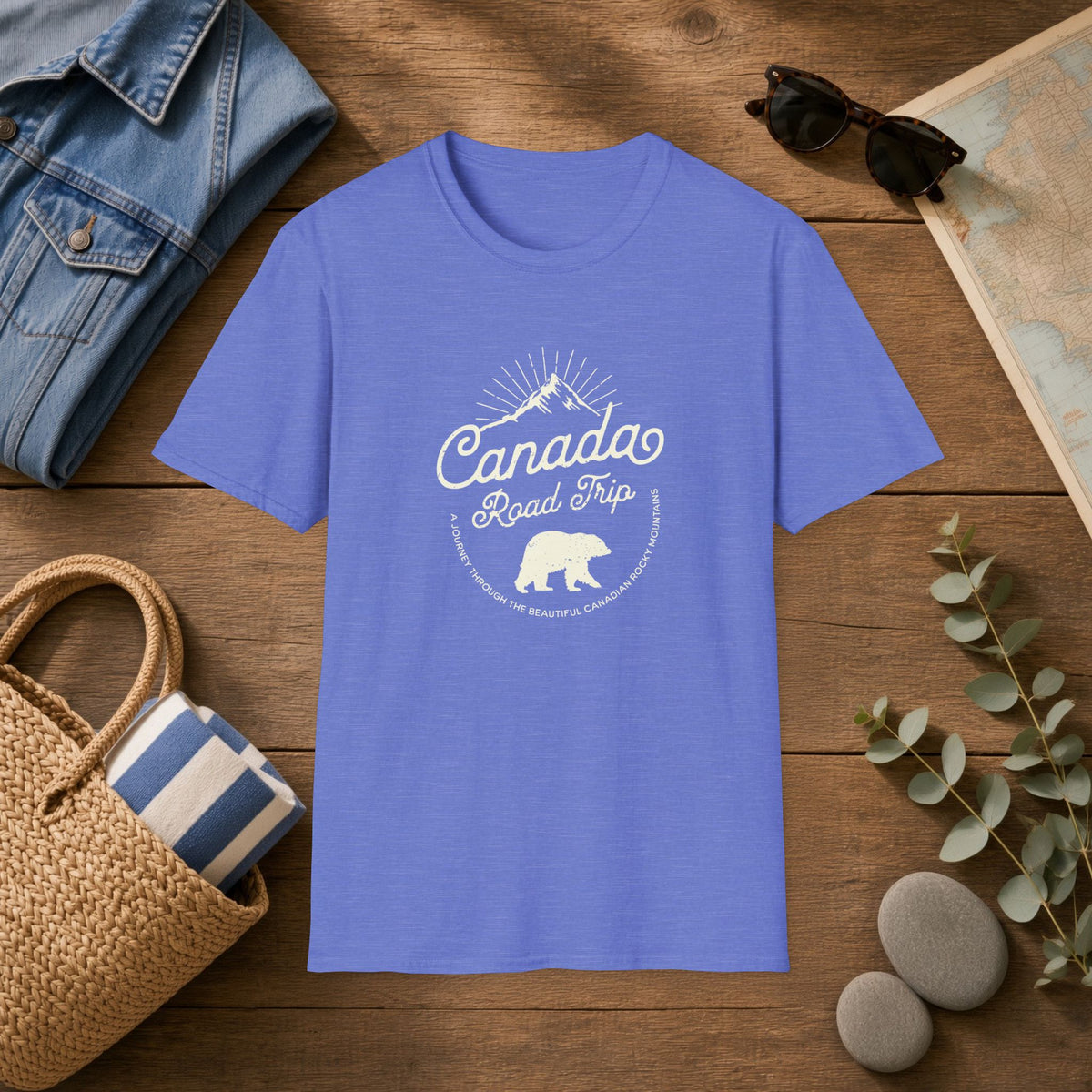 Canada Road Trip T‑Shirt — Vintage Mountain & Bear Travel Tee