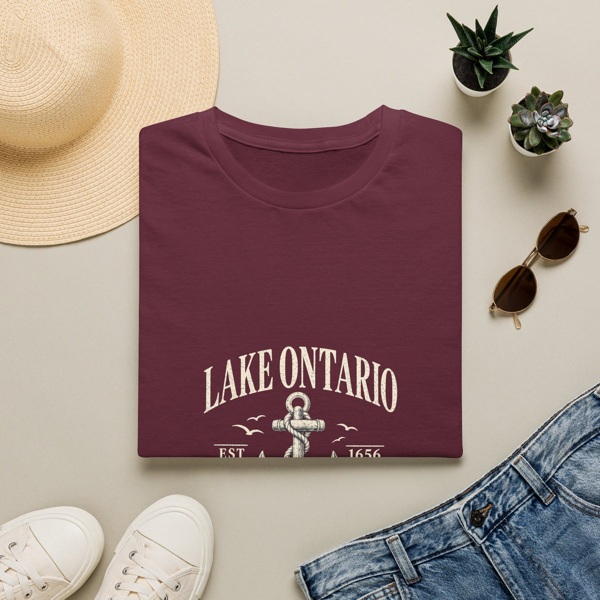 Anchor Graphic T‑Shirt — “I Am Onward” Nautical Vintage Tee