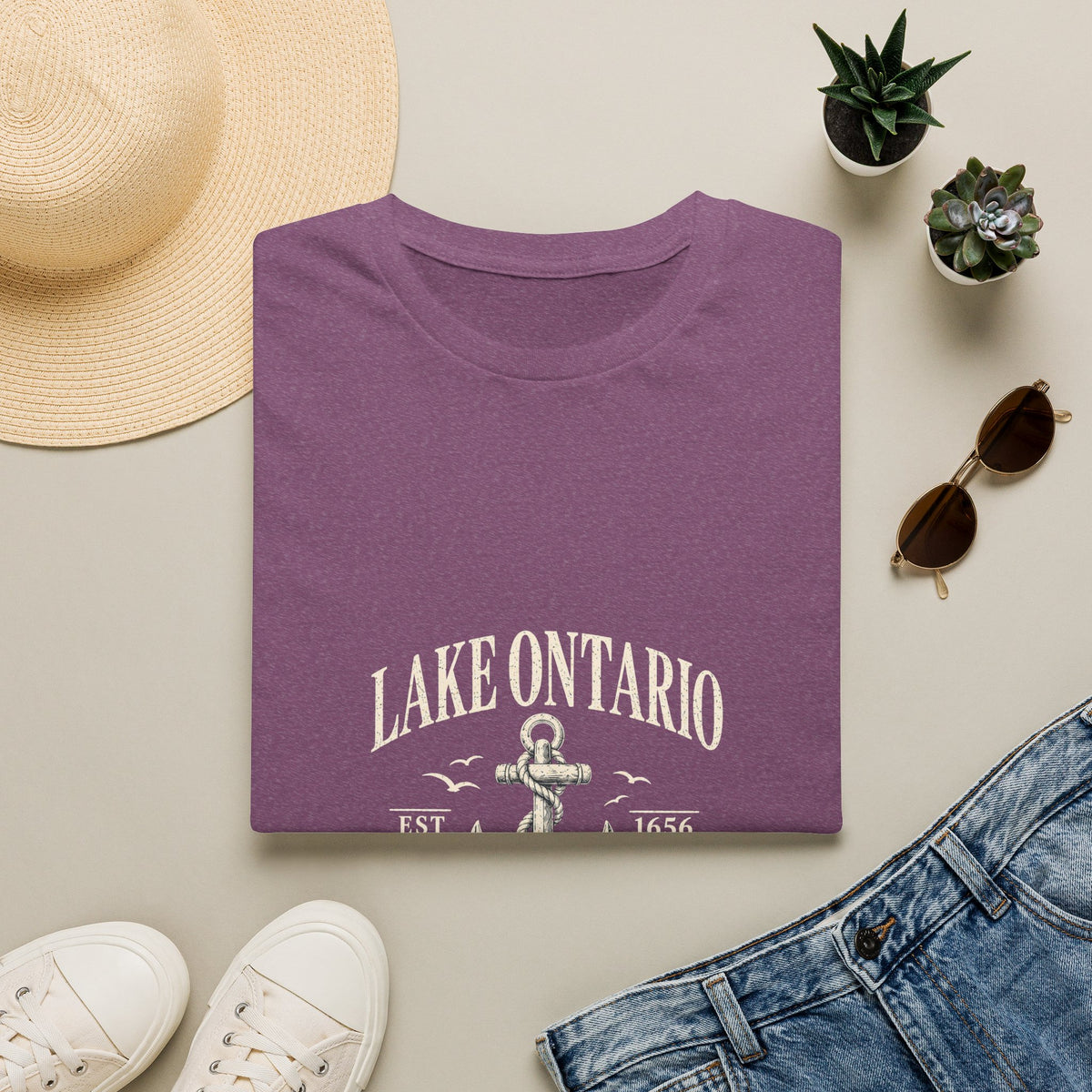 Anchor Graphic T‑Shirt — “I Am Onward” Nautical Vintage Tee