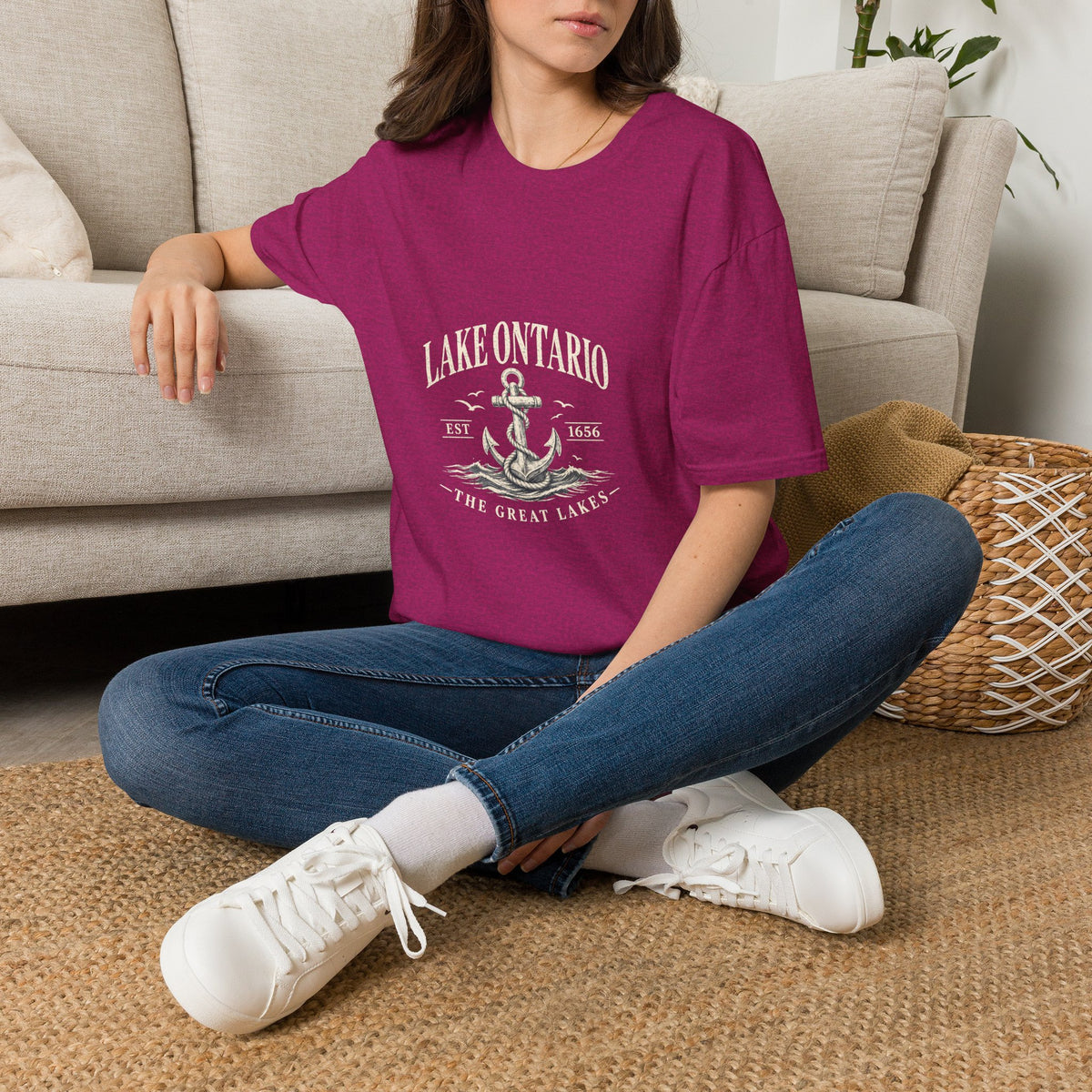 Anchor Graphic T‑Shirt — “I Am Onward” Nautical Vintage Tee