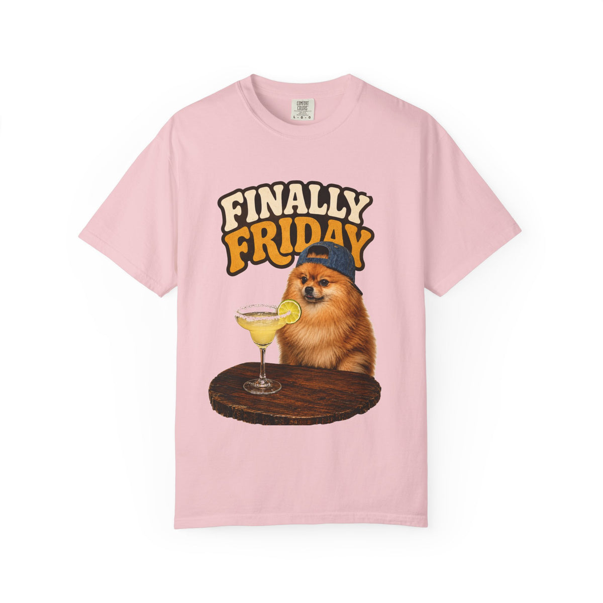 Finally Friday Pomeranian T-Shirt — Funny Dog Tee for Weekend Vibes