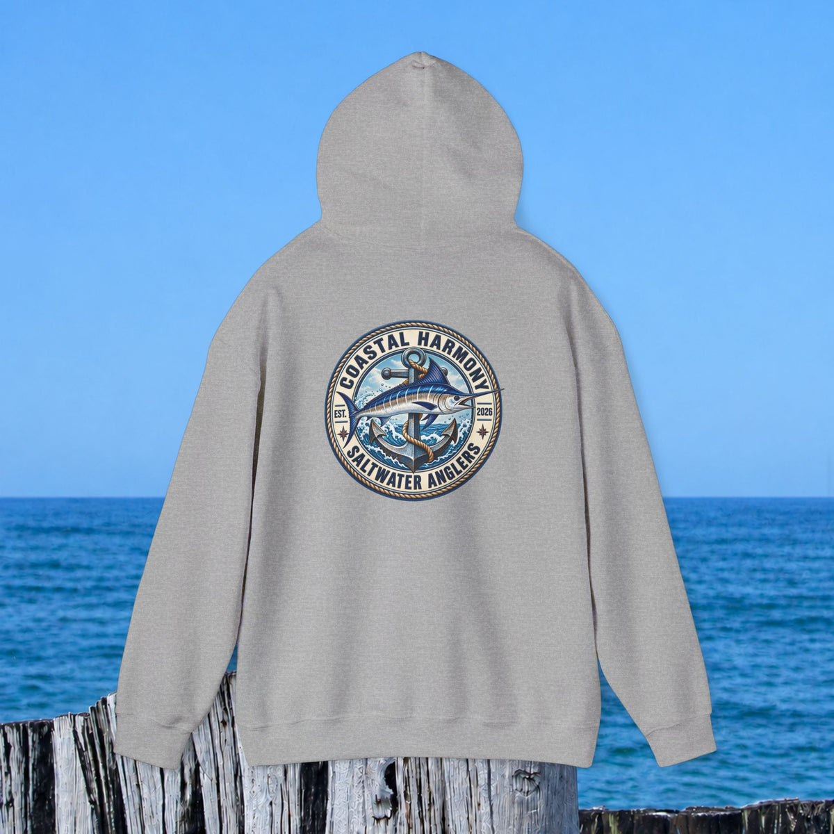 Fishing Hoodie – Coastal Marlin Saltwater Anglers Graphic Hoodie