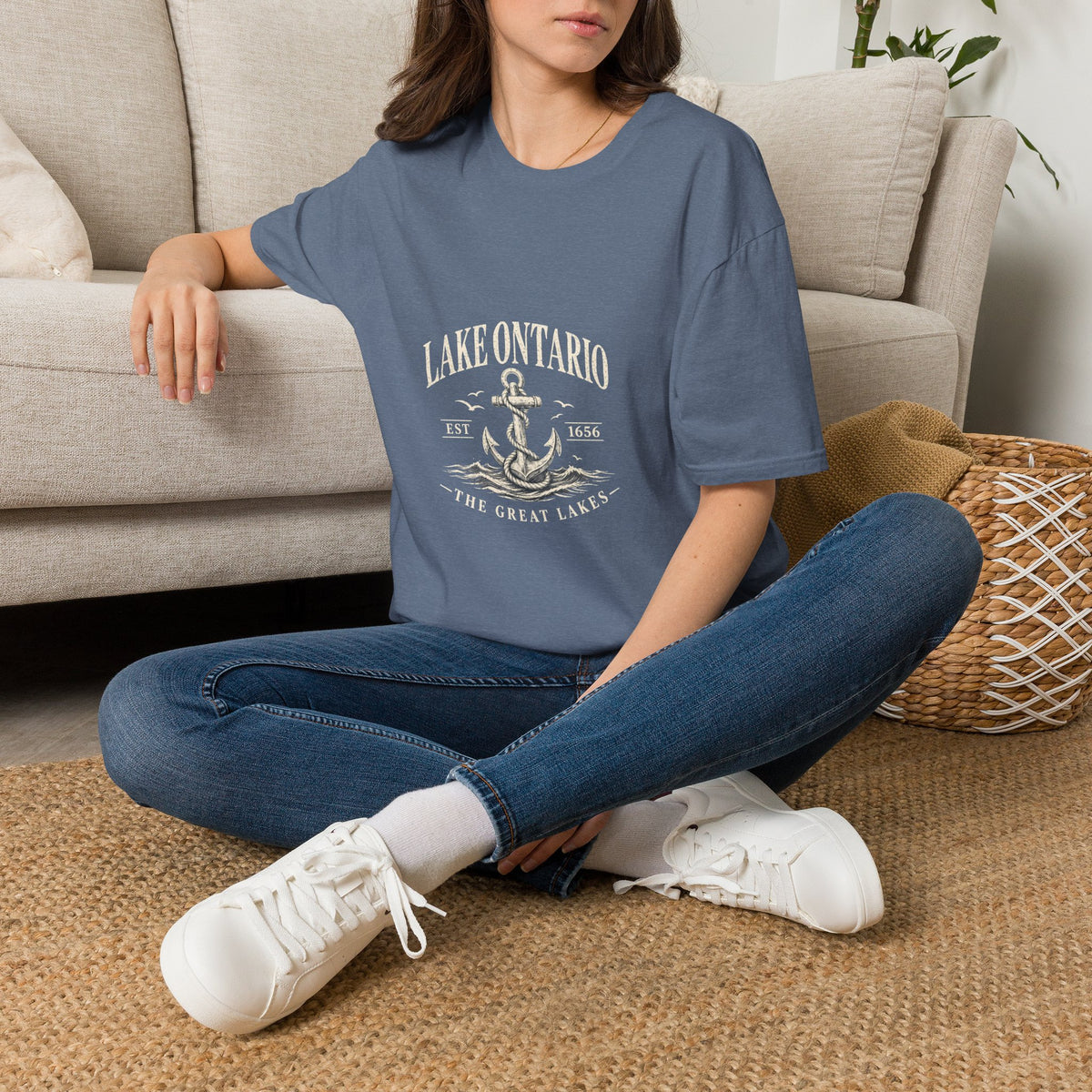 Anchor Graphic T‑Shirt — “I Am Onward” Nautical Vintage Tee