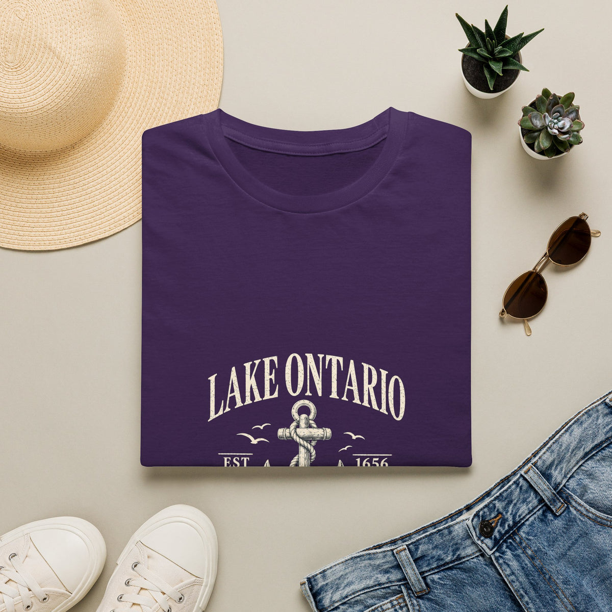 Anchor Graphic T‑Shirt — “I Am Onward” Nautical Vintage Tee