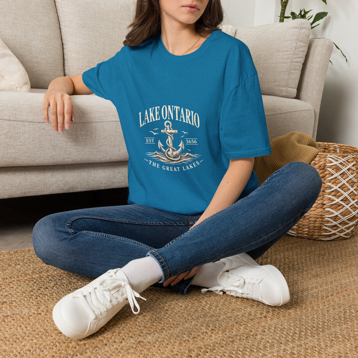 Anchor Graphic T‑Shirt — “I Am Onward” Nautical Vintage Tee