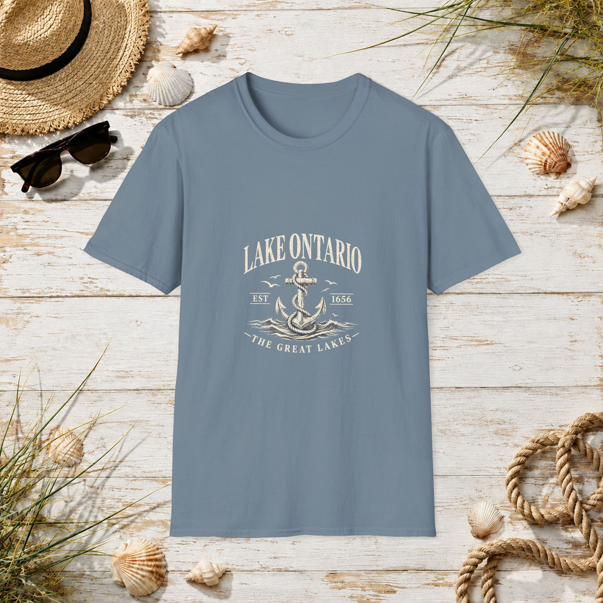 Anchor Graphic T‑Shirt — “I Am Onward” Nautical Vintage Tee