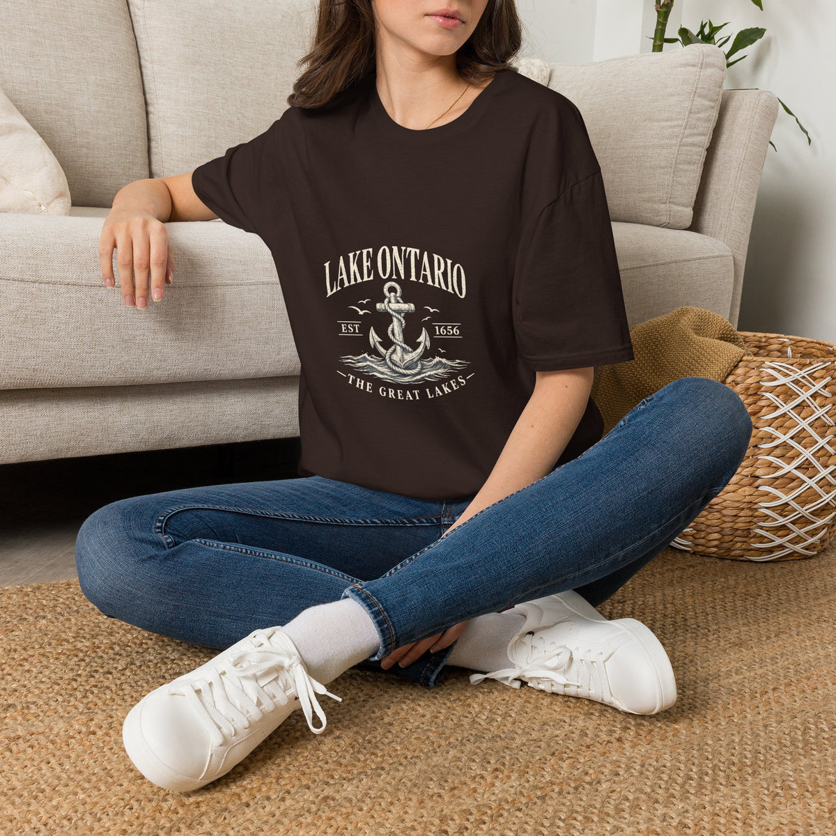 Anchor Graphic T‑Shirt — “I Am Onward” Nautical Vintage Tee