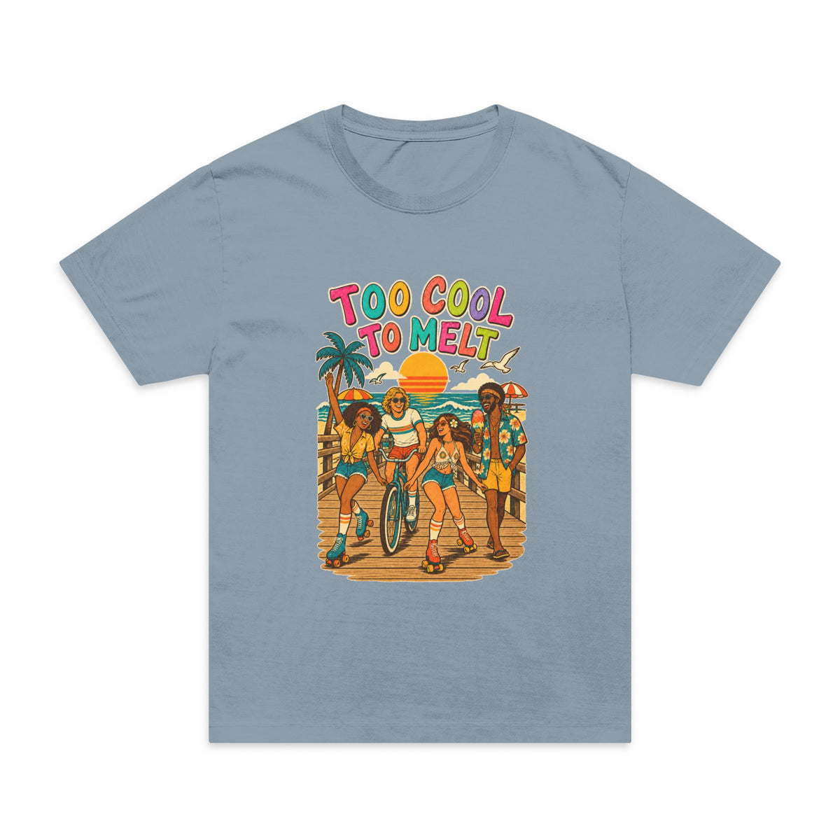 Too Cool to Melt -Unisex Oversized Garment-Dyed T-Shirt