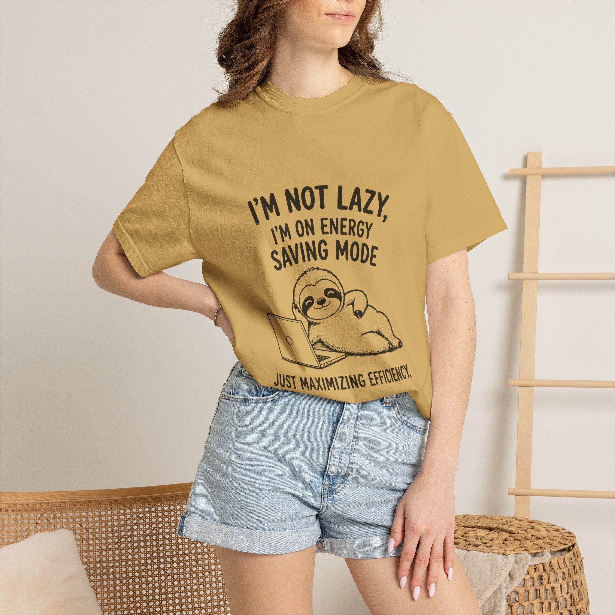 Sloth "I'm Not Lazy, I'm On Energy Saving Mode" T-Shirt
