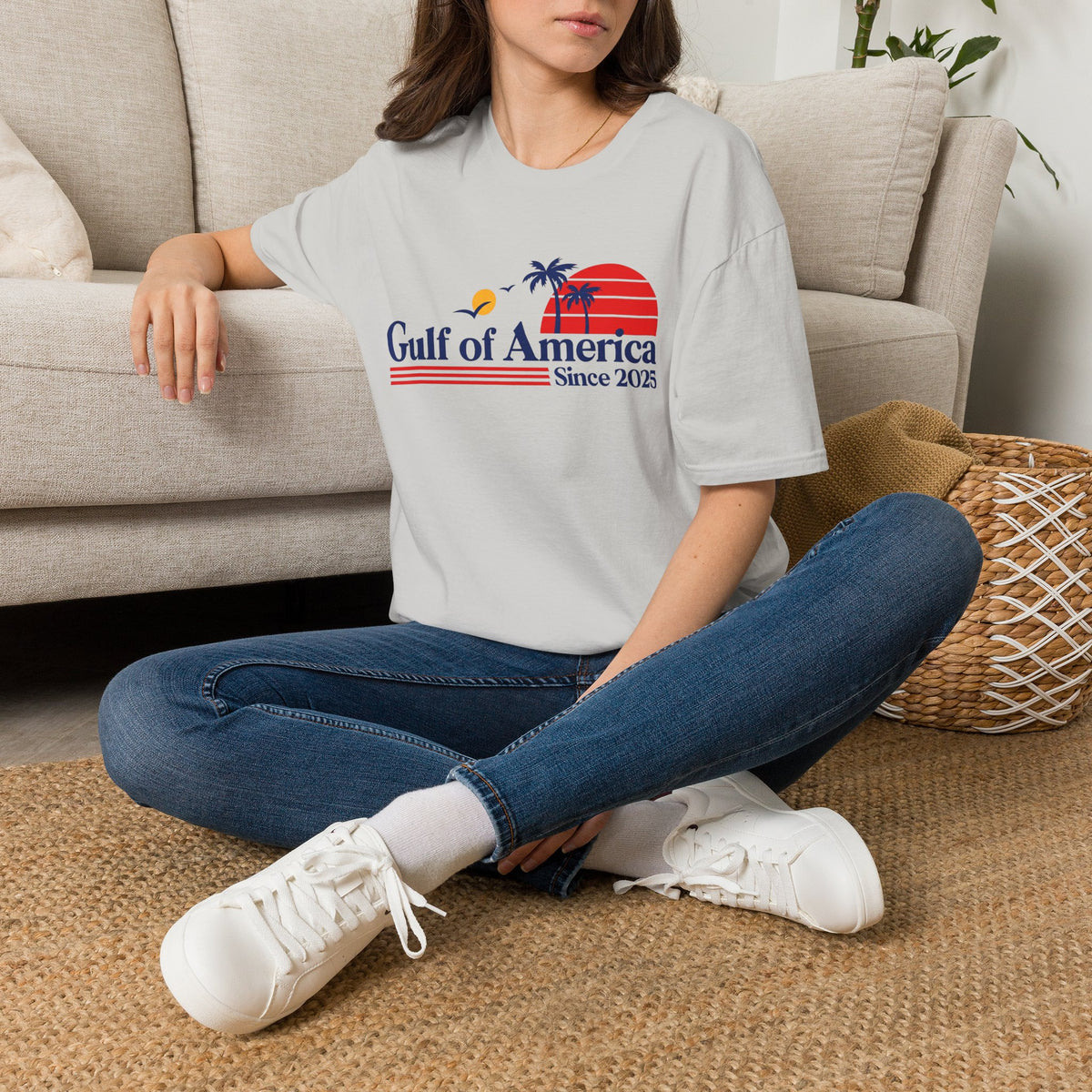 Gulf of America Retro Sunset T-Shirt — Since 2025 Beach Tee