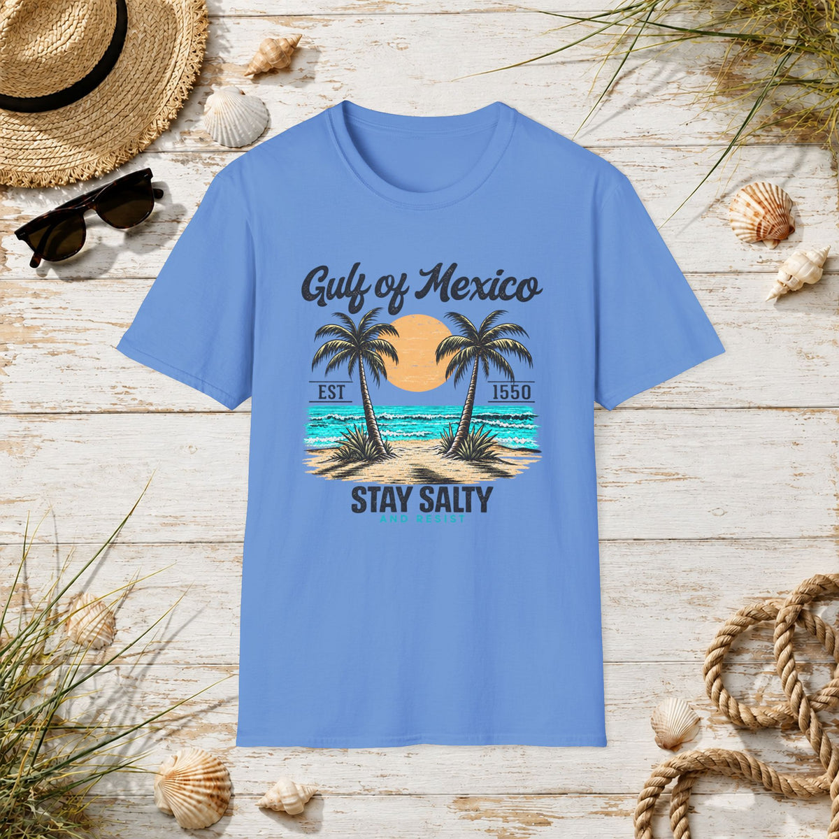Gulf of Mexico Vintage Palm T‑Shirt