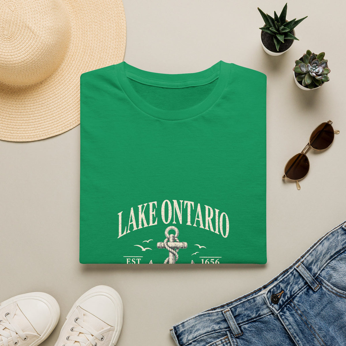 Anchor Graphic T‑Shirt — “I Am Onward” Nautical Vintage Tee