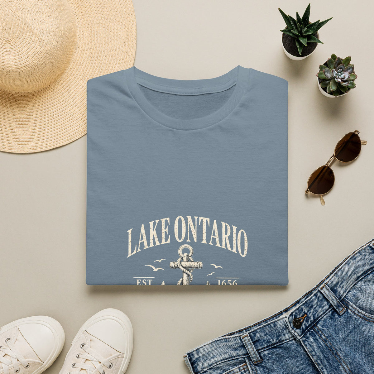 Anchor Graphic T‑Shirt — “I Am Onward” Nautical Vintage Tee
