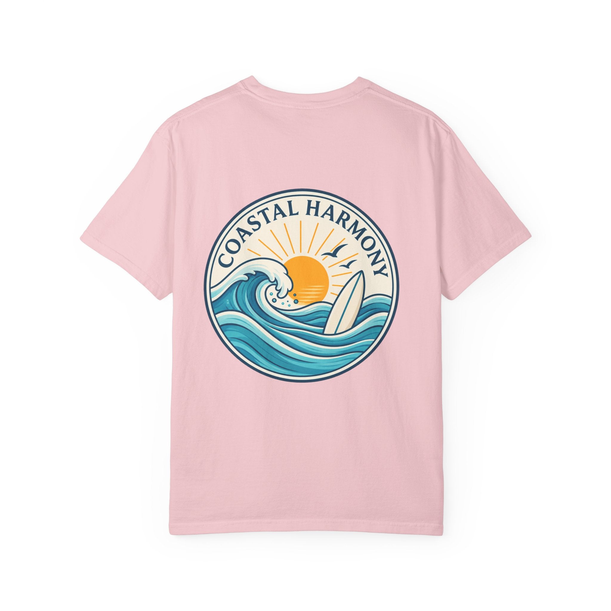 Coastal Harmony Surf T-Shirt – Vintage Wave & Sunset Graphic (Est. 1995)