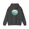 Coastal Harmony Surf Hoodie — "Progress Over Perfection" Graphic Sweatshirt