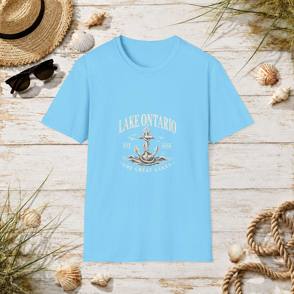 Anchor Graphic T‑Shirt — “I Am Onward” Nautical Vintage Tee