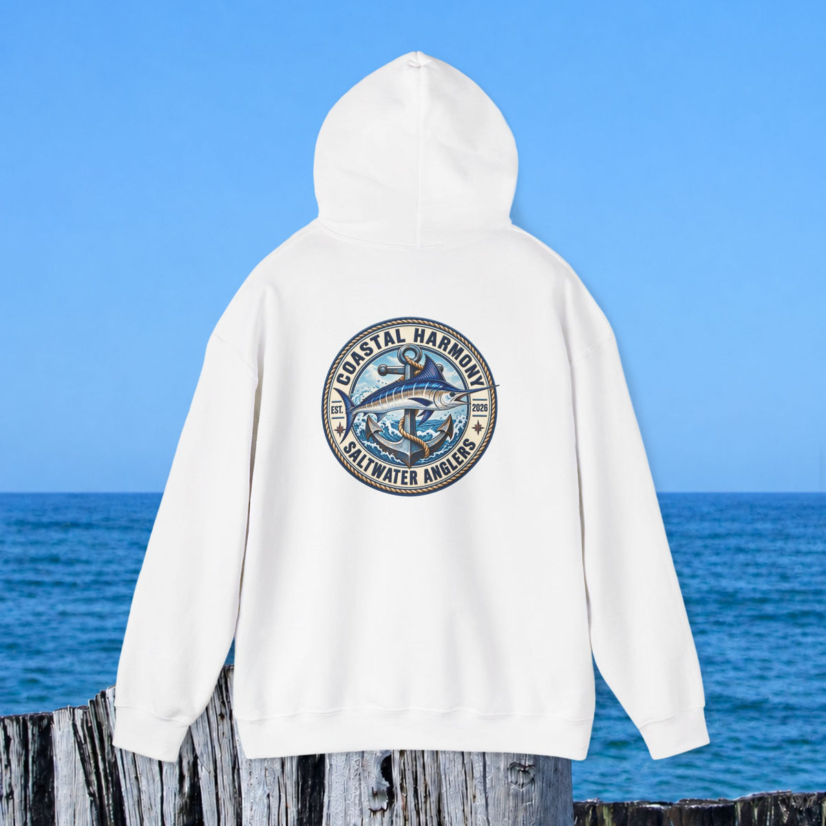 Fishing Hoodie – Coastal Marlin Saltwater Anglers Graphic Hoodie