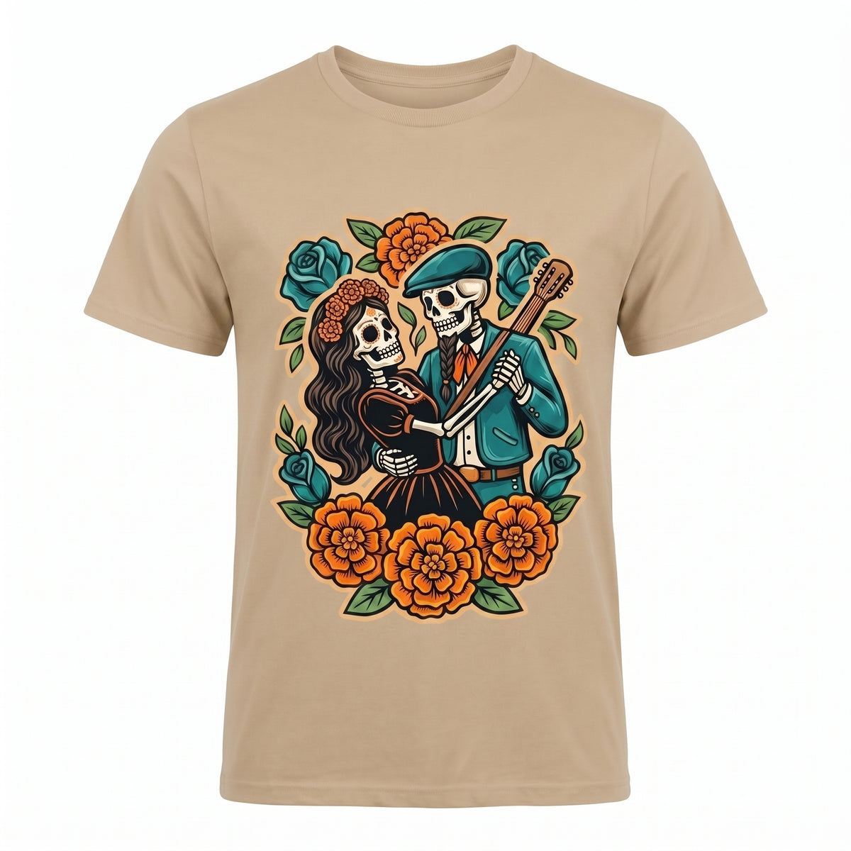 Mariachi Macabre T-Shirt — Day of the Dead Skeleton Guitar Tee