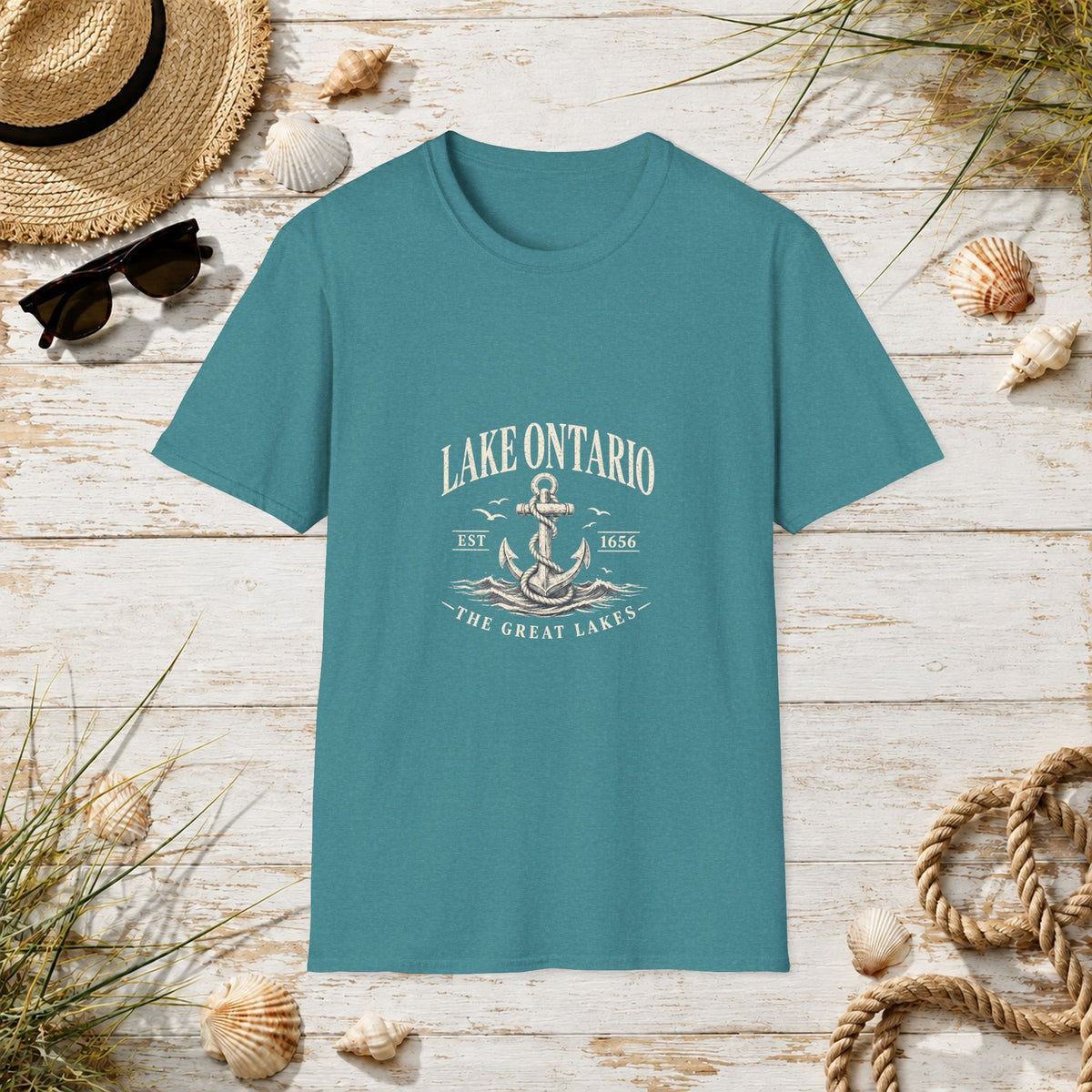 Anchor Graphic T‑Shirt — “I Am Onward” Nautical Vintage Tee