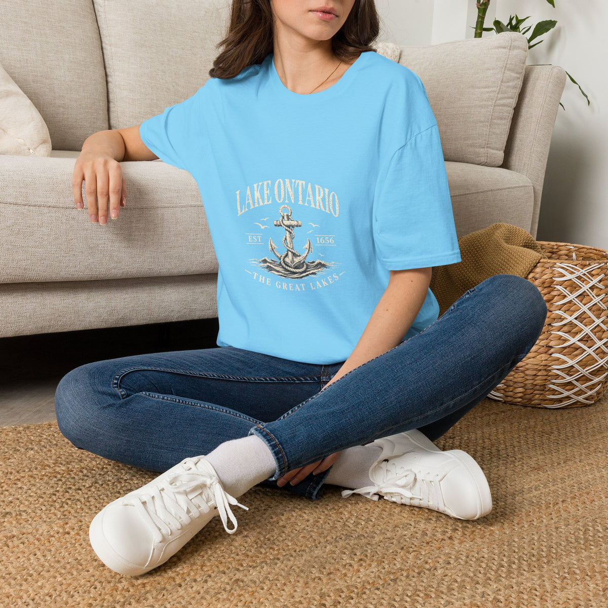 Anchor Graphic T‑Shirt — “I Am Onward” Nautical Vintage Tee