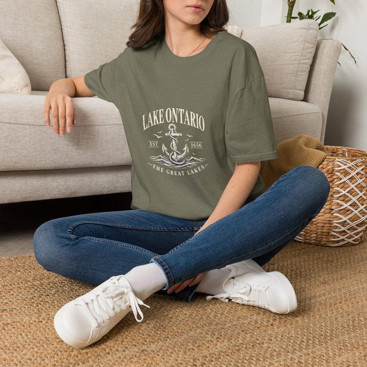 Anchor Graphic T‑Shirt — “I Am Onward” Nautical Vintage Tee