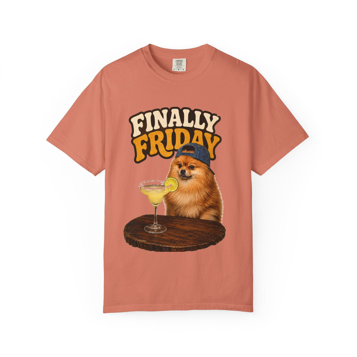 Finally Friday Pomeranian T-Shirt — Funny Dog Tee for Weekend Vibes