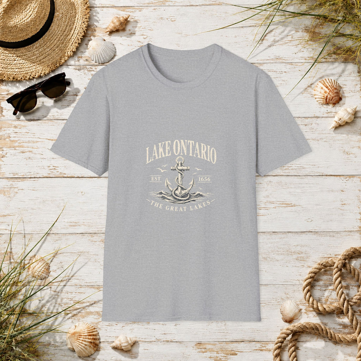 Anchor Graphic T‑Shirt — “I Am Onward” Nautical Vintage Tee
