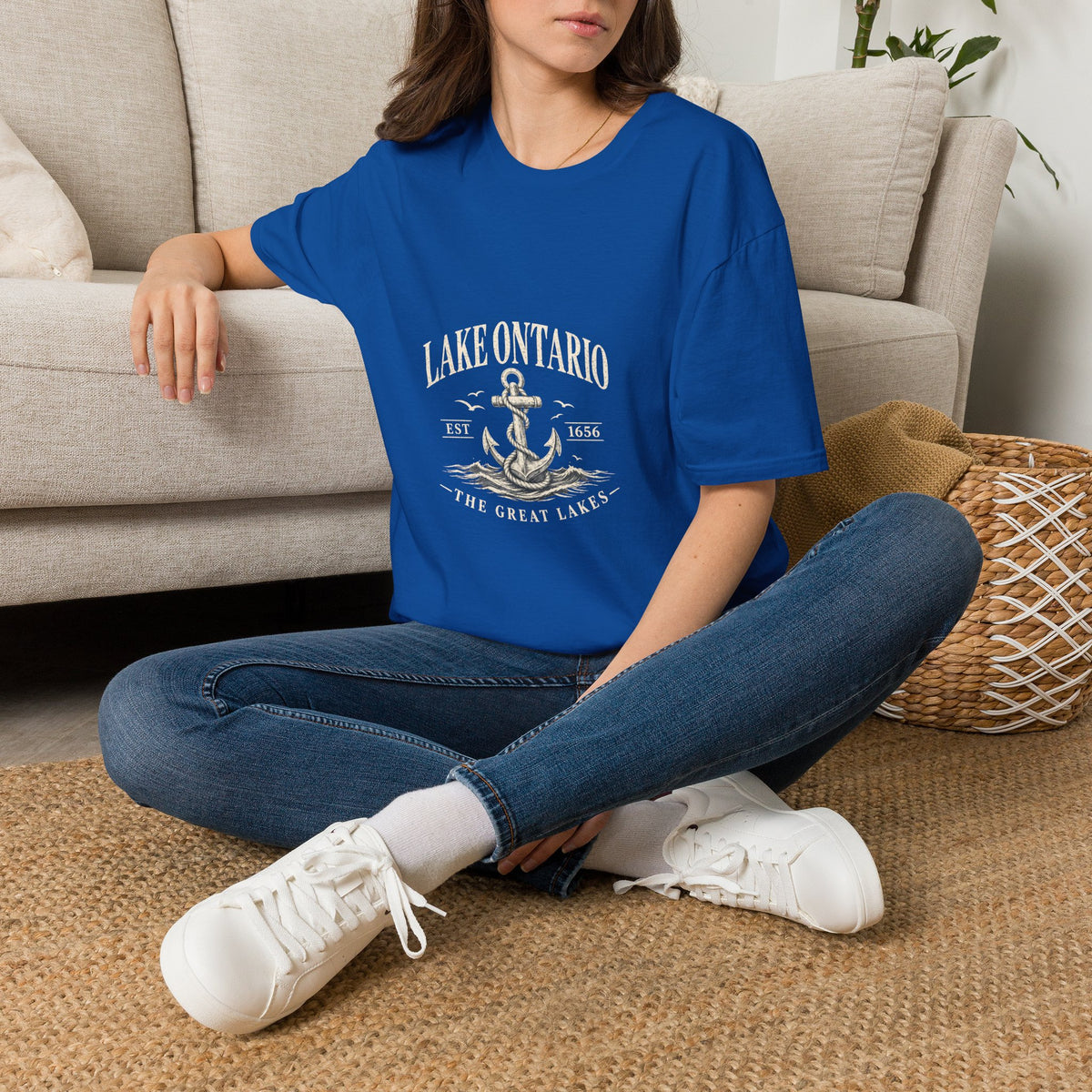 Anchor Graphic T‑Shirt — “I Am Onward” Nautical Vintage Tee
