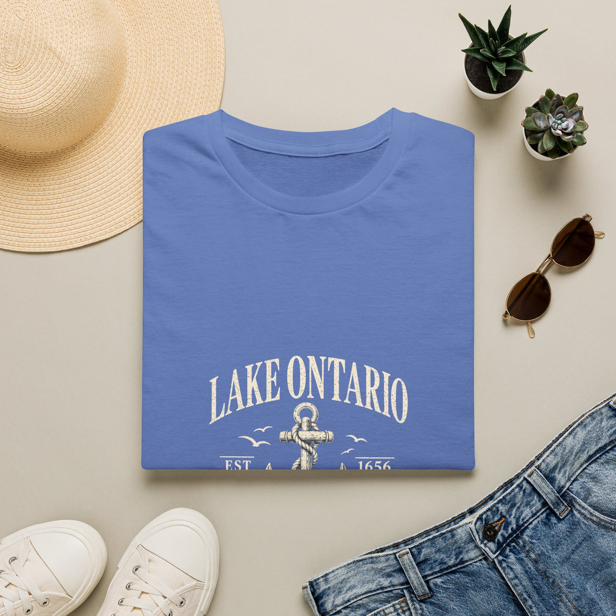 Anchor Graphic T‑Shirt — “I Am Onward” Nautical Vintage Tee