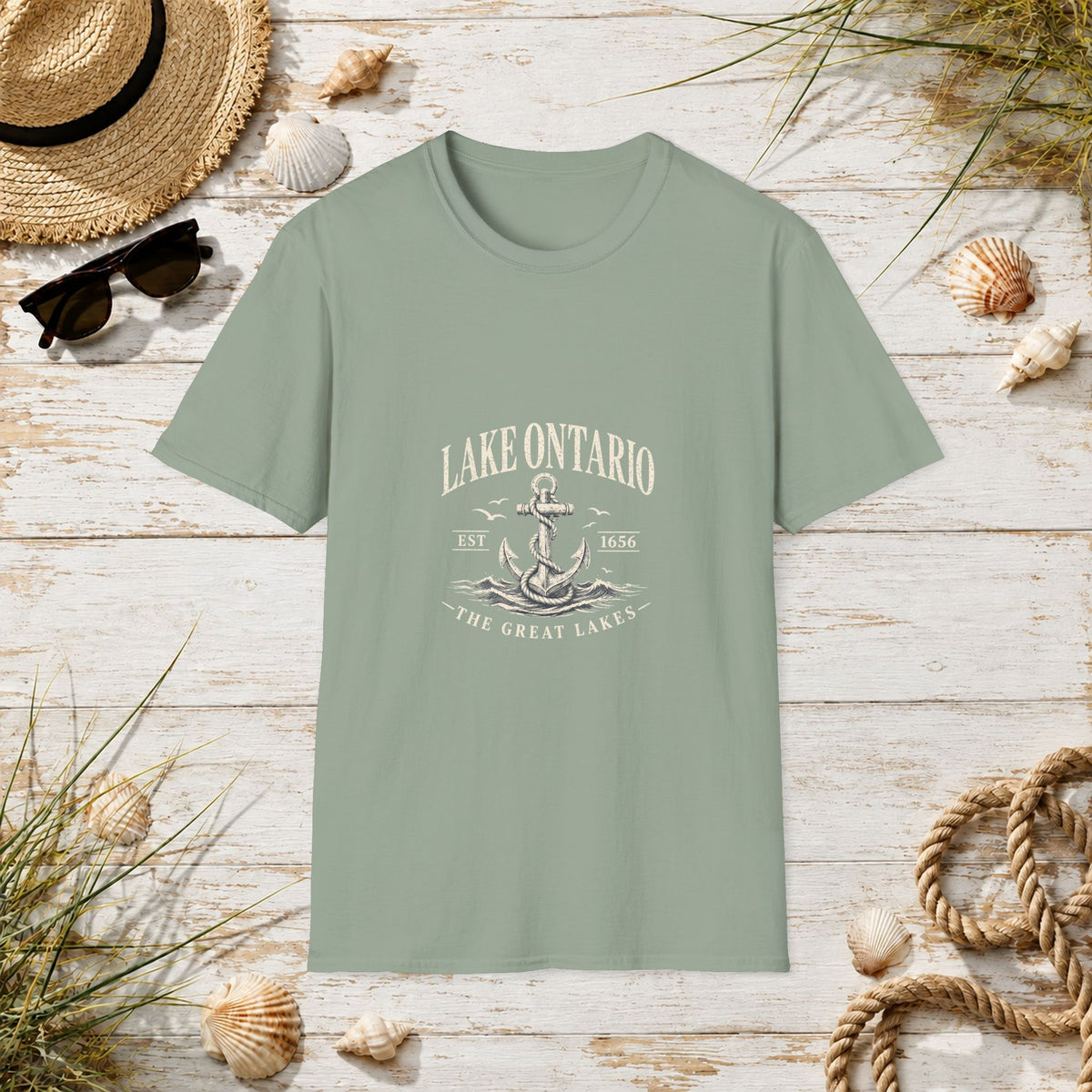 Anchor Graphic T‑Shirt — “I Am Onward” Nautical Vintage Tee