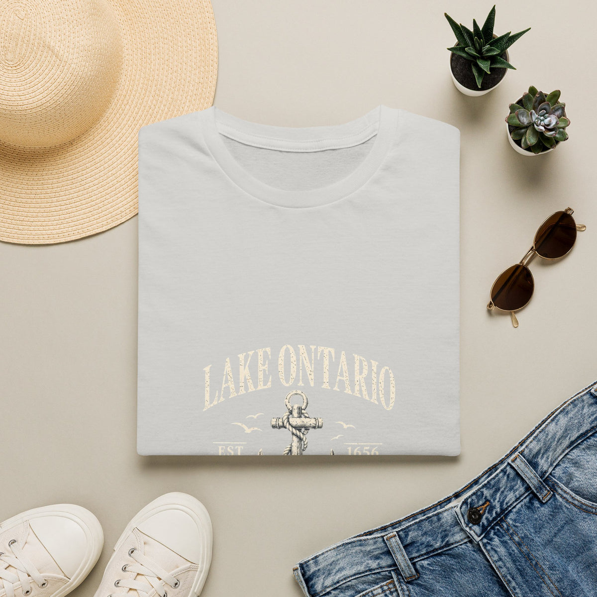 Anchor Graphic T‑Shirt — “I Am Onward” Nautical Vintage Tee