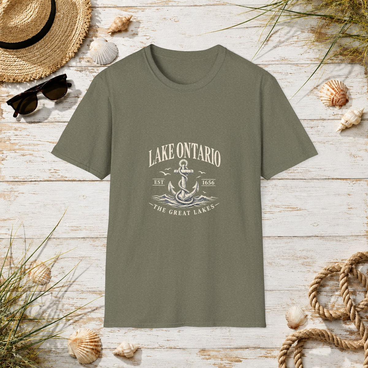 Anchor Graphic T‑Shirt — “I Am Onward” Nautical Vintage Tee