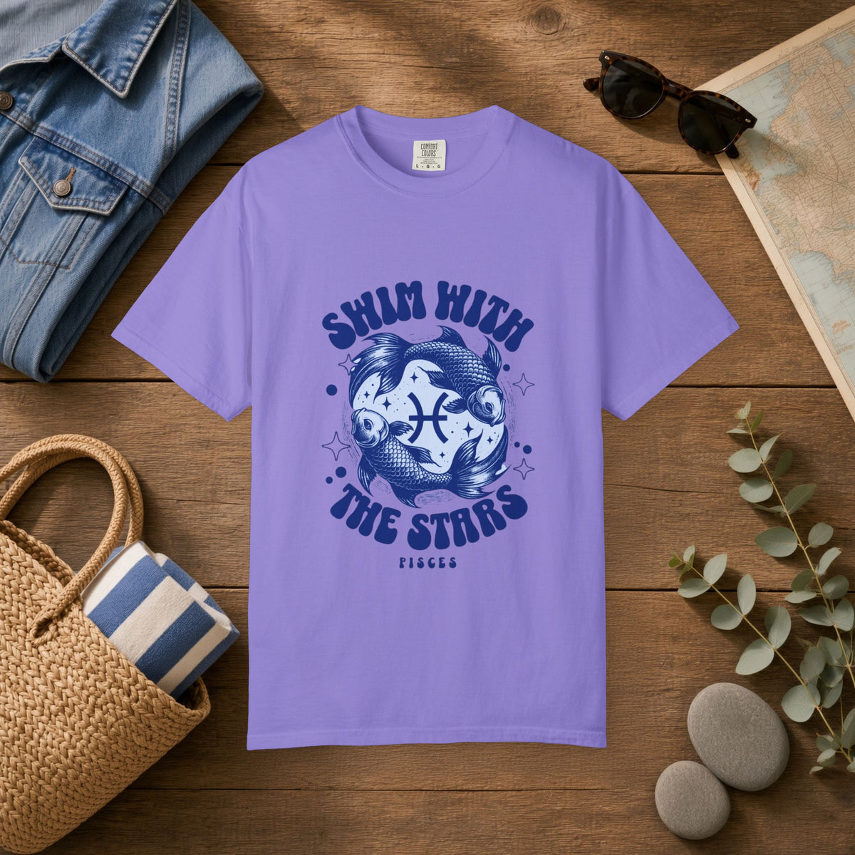 Pisces 'Swim with the Stars' Graphic T-Shirt