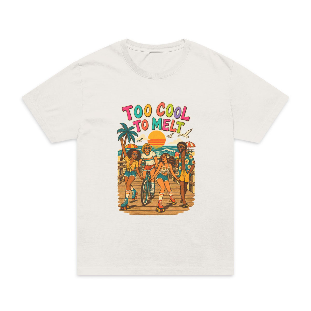 Too Cool to Melt -Unisex Oversized Garment-Dyed T-Shirt