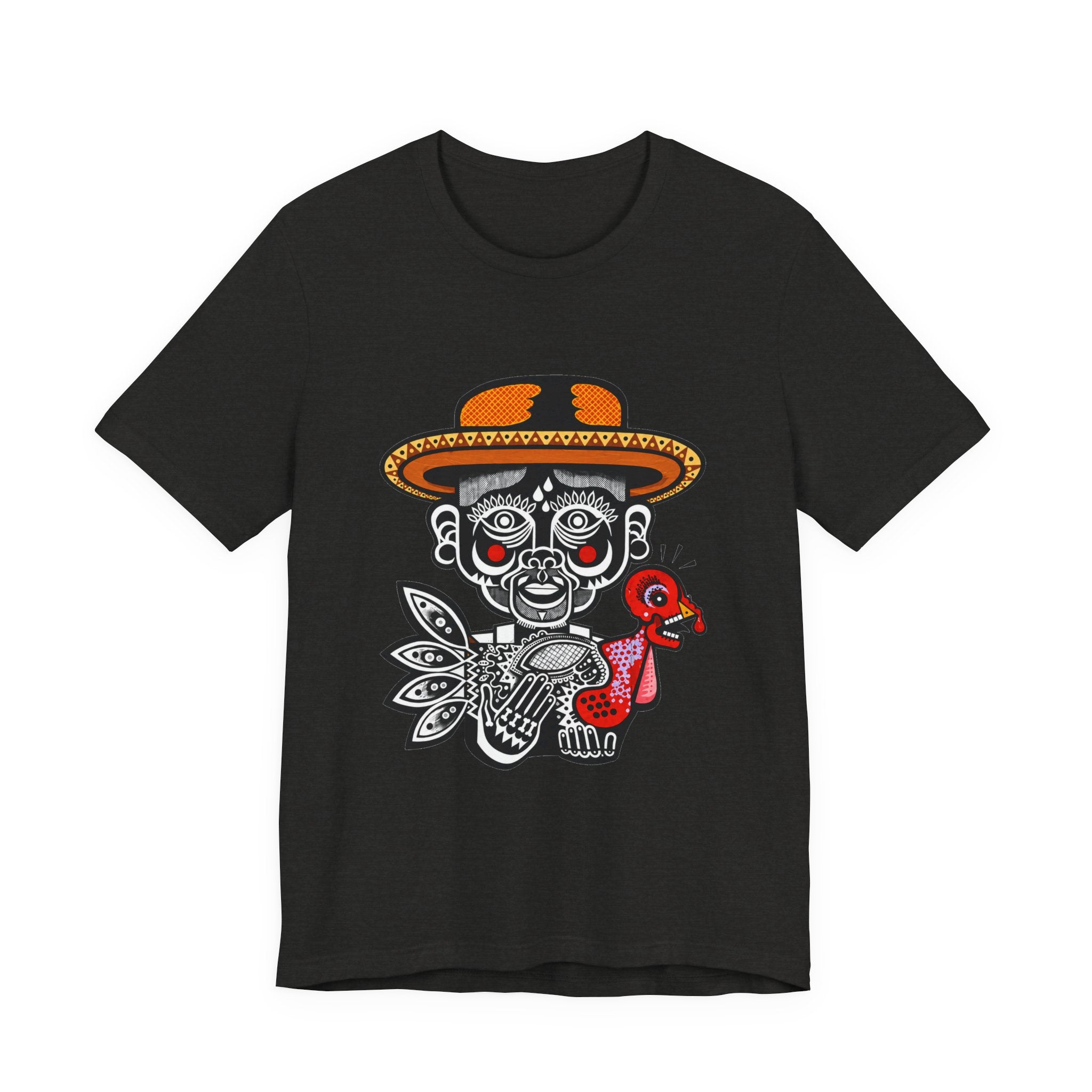 Day of the Dead Turkey Tee — Día de los Muertos Skull & Turkey Graphic Shirt
