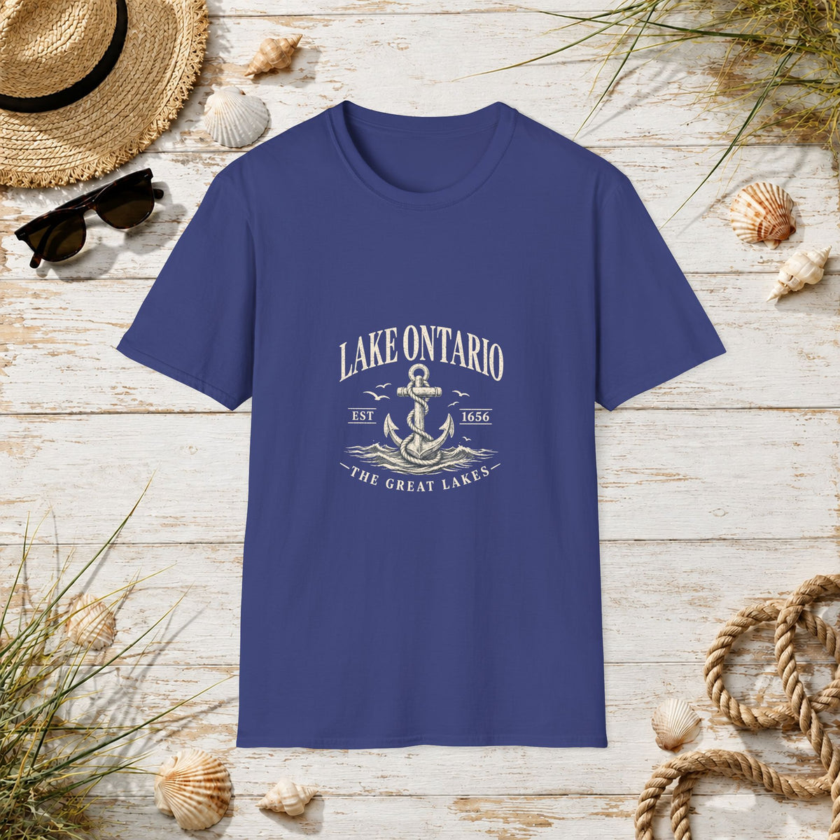 Anchor Graphic T‑Shirt — “I Am Onward” Nautical Vintage Tee