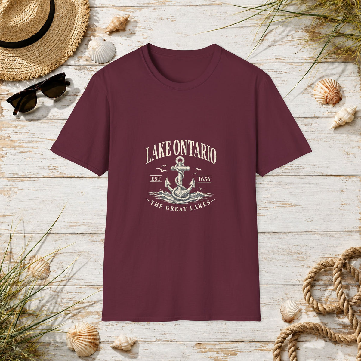 Anchor Graphic T‑Shirt — “I Am Onward” Nautical Vintage Tee