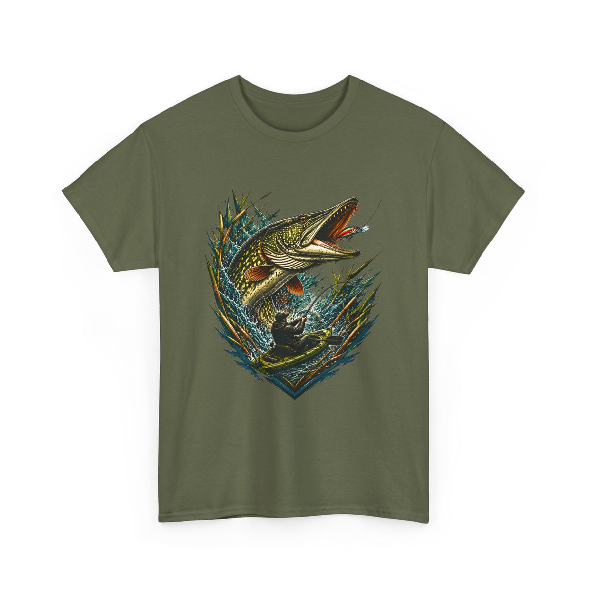 Fishing Bass T-Shirt — Largemouth Fish Graphic Tee