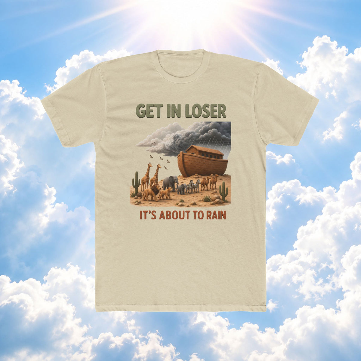 Noah's Ark 'Get in Loser' T-Shirt — Vintage Desert Ark Graphic Tee