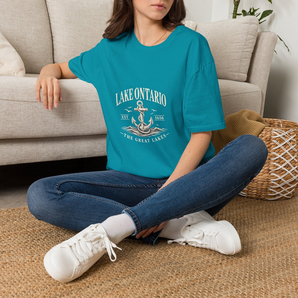 Anchor Graphic T‑Shirt — “I Am Onward” Nautical Vintage Tee