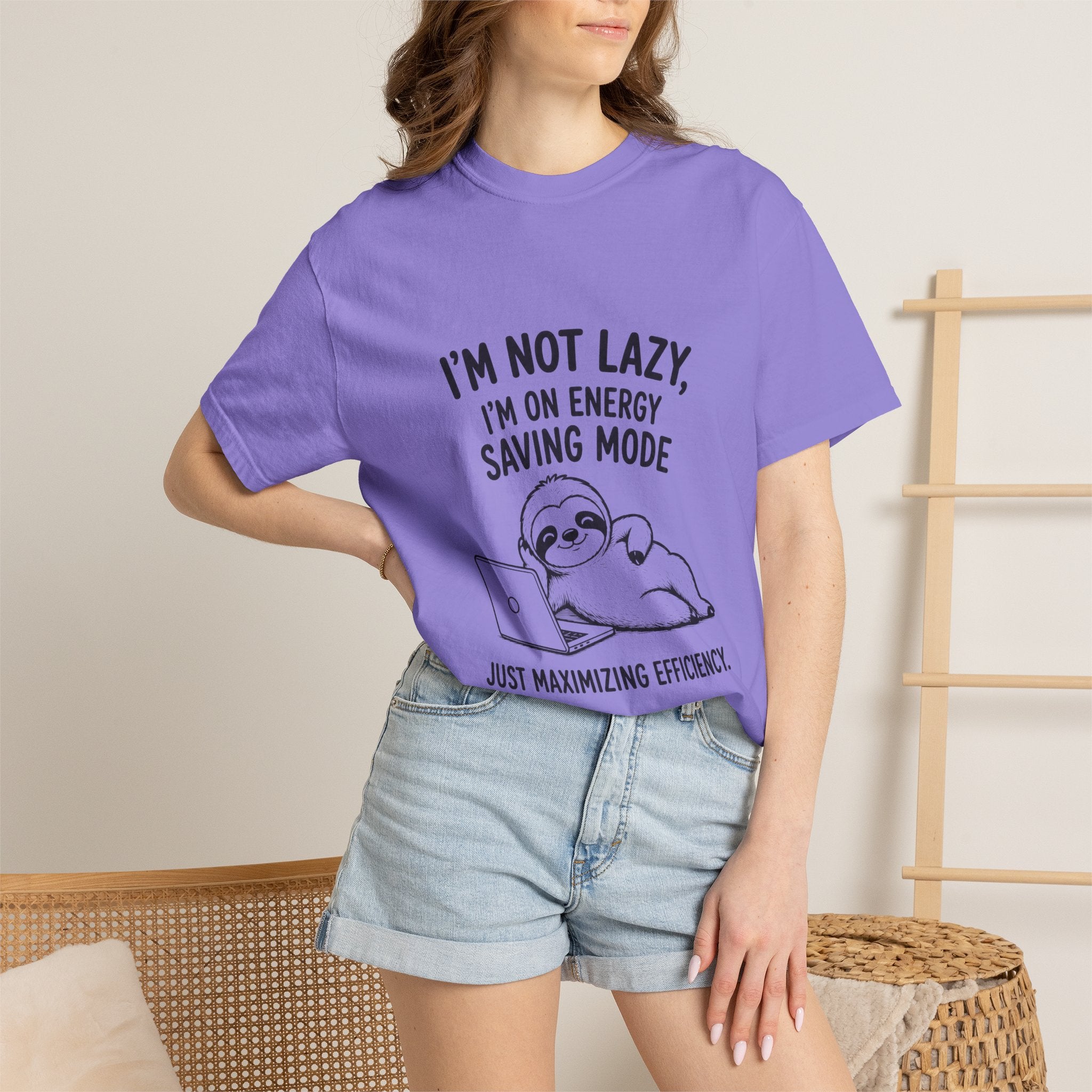 Sloth "I'm Not Lazy, I'm On Energy Saving Mode" T-Shirt