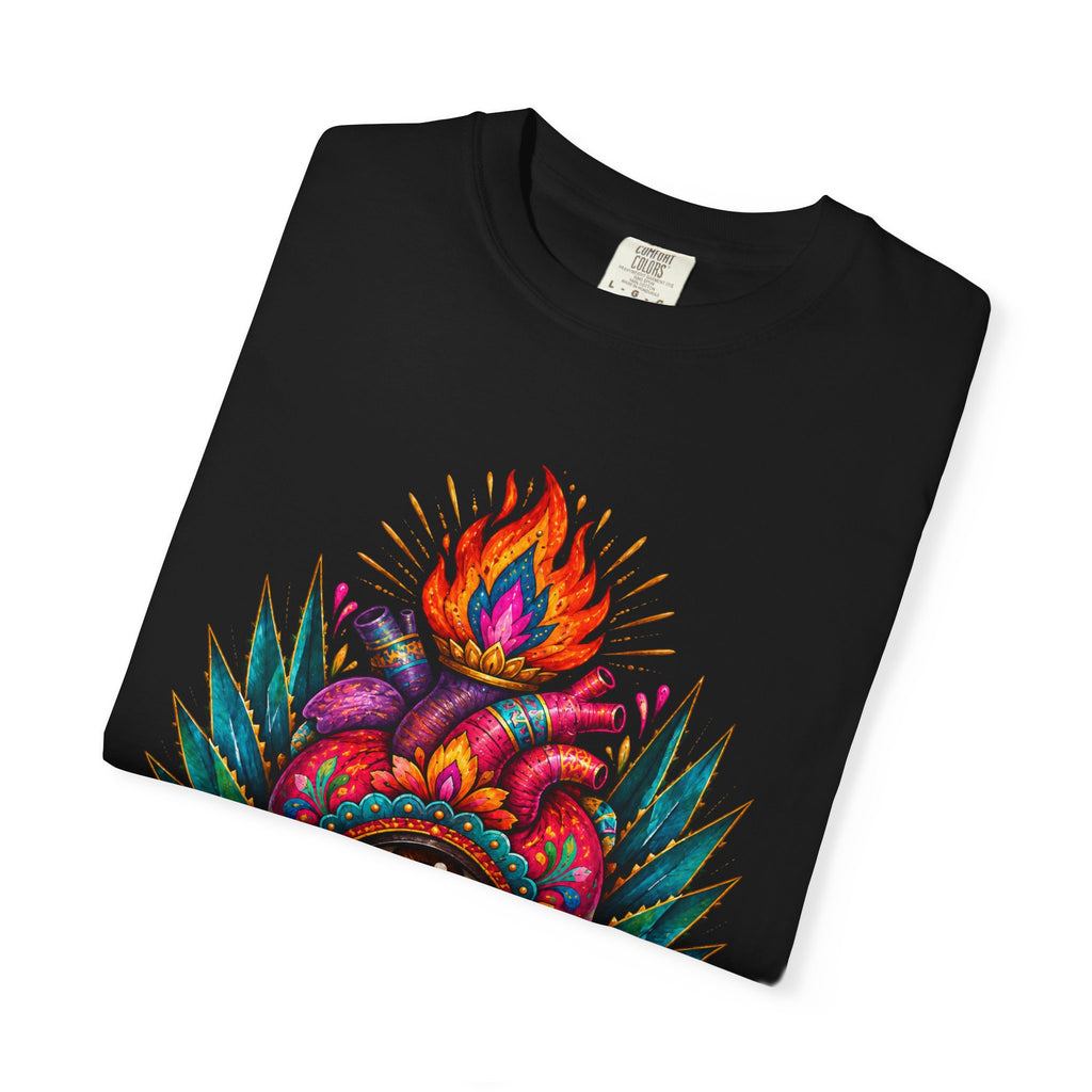 Heart of My Land T‑Shirt — Corazón de Mi Tierra Sacred Heart Graphic Tee