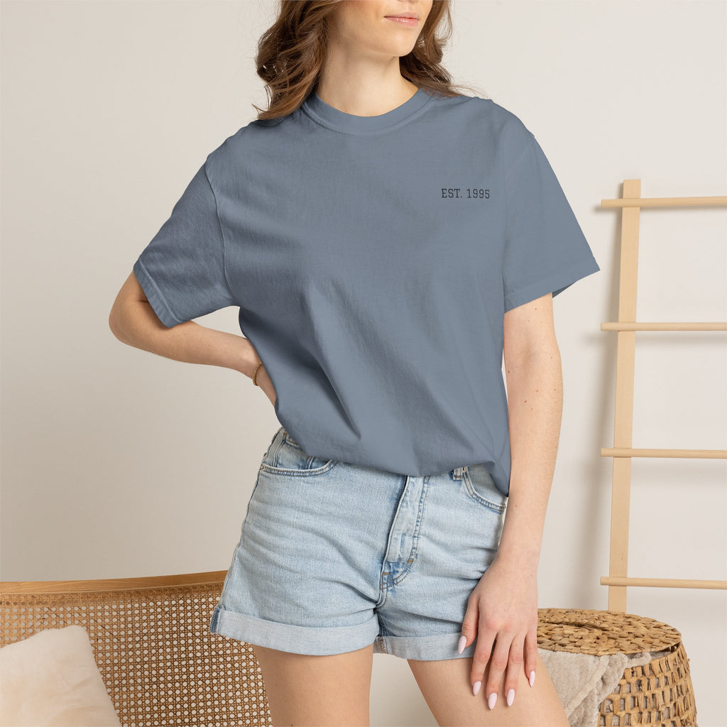 Coastal Harmony Surf T-Shirt – Vintage Wave & Sunset Graphic (Est. 1995)