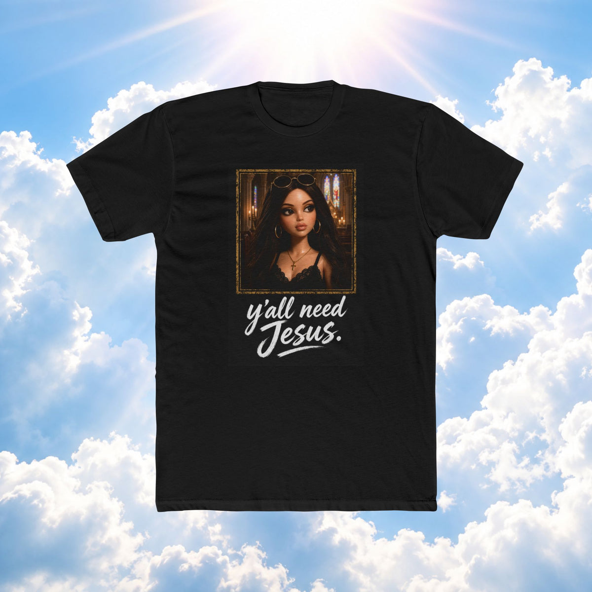 Jesus Shirt — "Y'all Need Jesus" Graphic Tee (Faith-Inspired Casual Top)