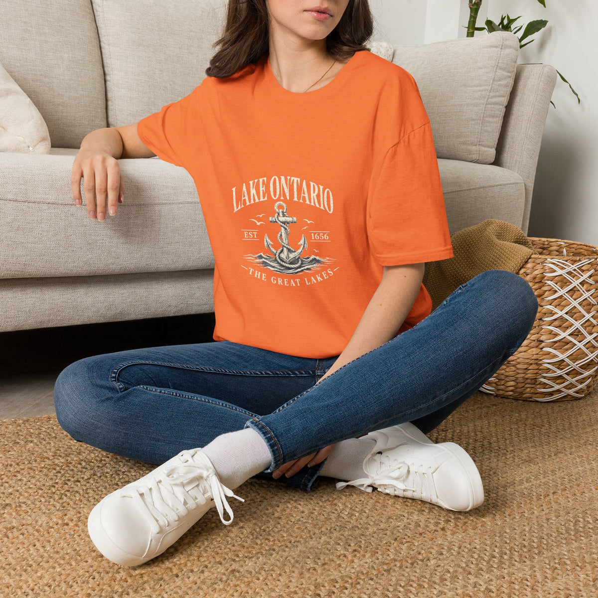 Anchor Graphic T‑Shirt — “I Am Onward” Nautical Vintage Tee